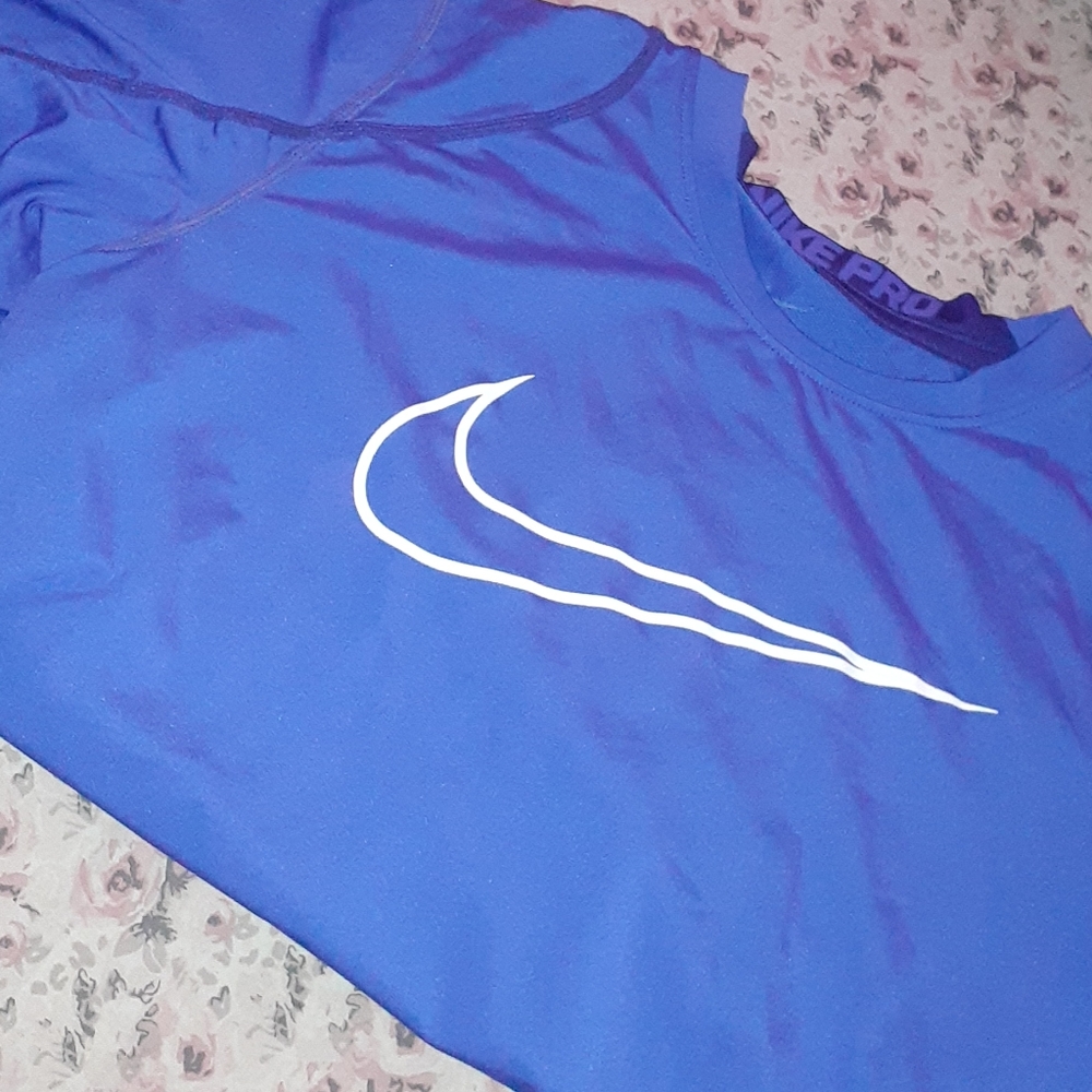 Nike blue dry fit shirt